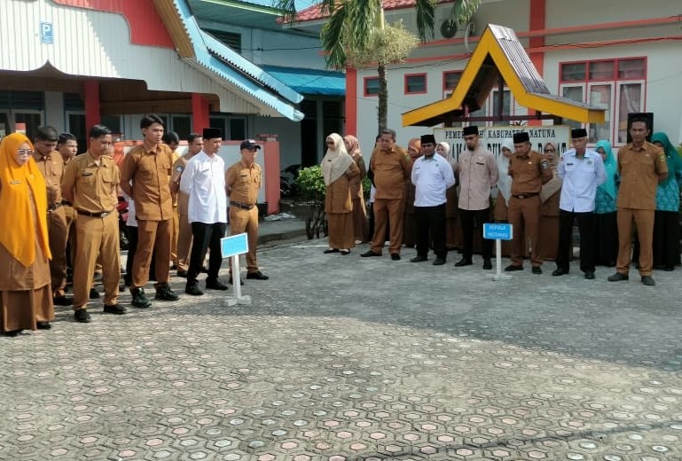 Pererat Sinergi Lintas Sektoral, KUA Bunguran Barat Hadir dalam Apel HKB