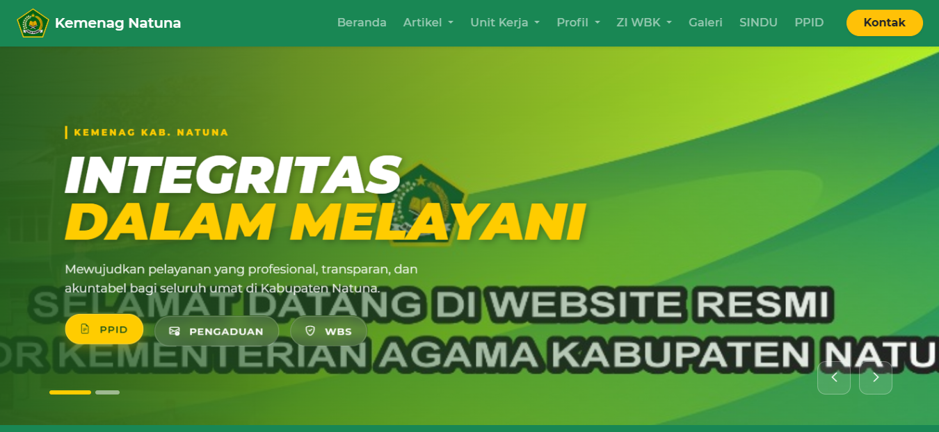 Kemenag Natuna Transformasi Layanan Digital: Luncurkan Wajah Baru Website dan Fitur ‘SINDU’