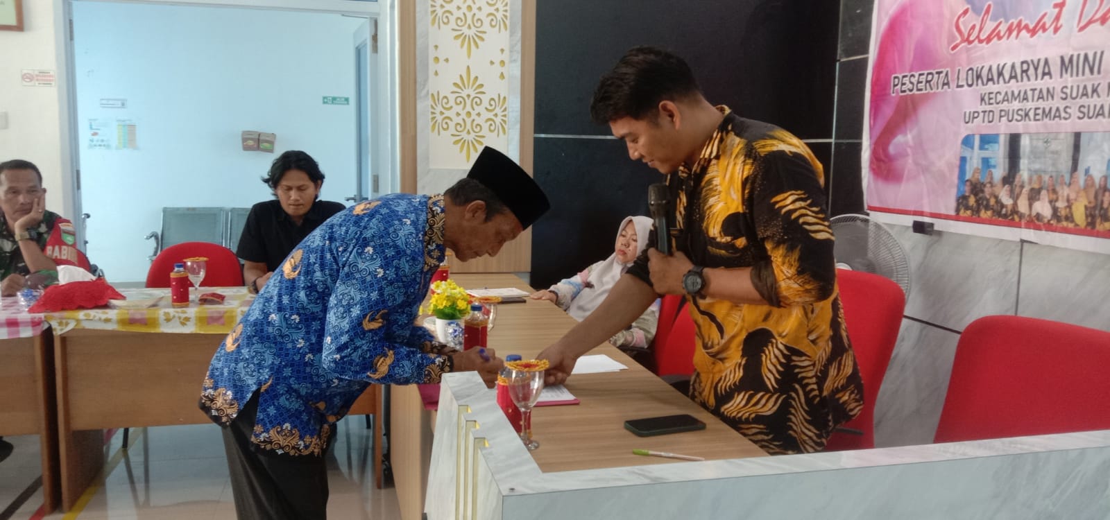 Arfandi Wakili KUA Midai dalam Lokakarya Mini lintas sektoral Kecamatan Suak Midai