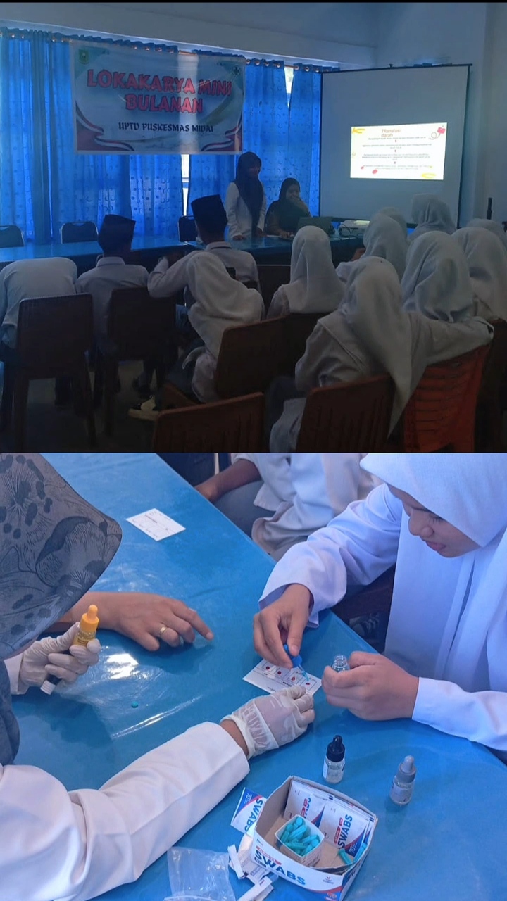 Siswa MA Bustanul Ulum Midai Peroleh Pengalaman Langsung Belajar Biologi di Puskesmas Midai