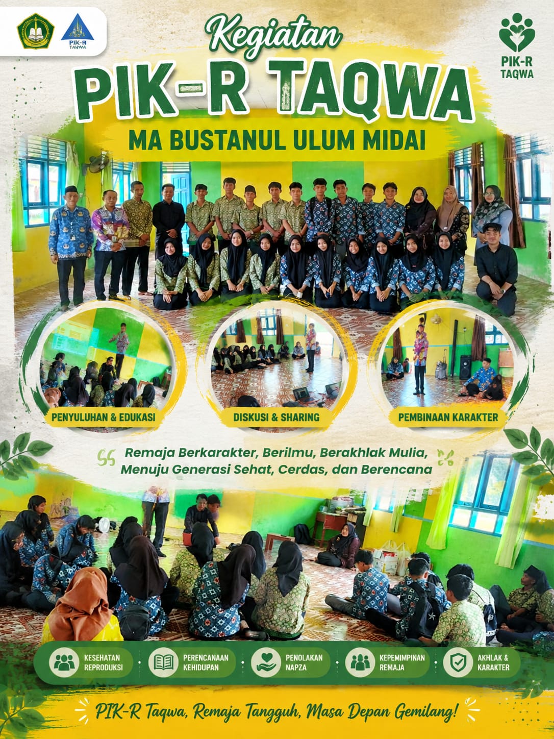 Sosialisasi Panduan Pengelolaan PIK-R Digelar di Musholla MA Bustanul Ulum Midai, Berlangsung dari Kabupaten Natuna