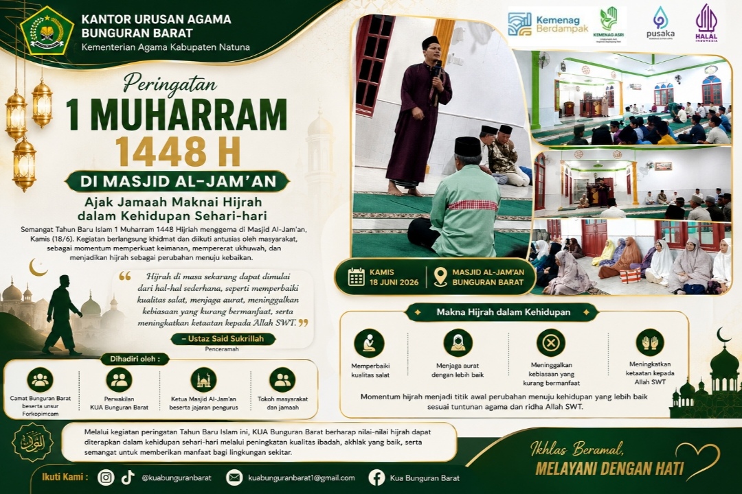 Peringatan 1 Muharram 1448 H di Masjid Al-Jam'an Ajak Jamaah Maknai Hijrah dalam Kehidupan Sehari-hari