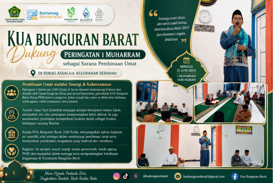 KUA Bunguran Barat Dukung Peringatan 1 Muharram sebagai Sarana Pembinaan Umat di Surau Assalam