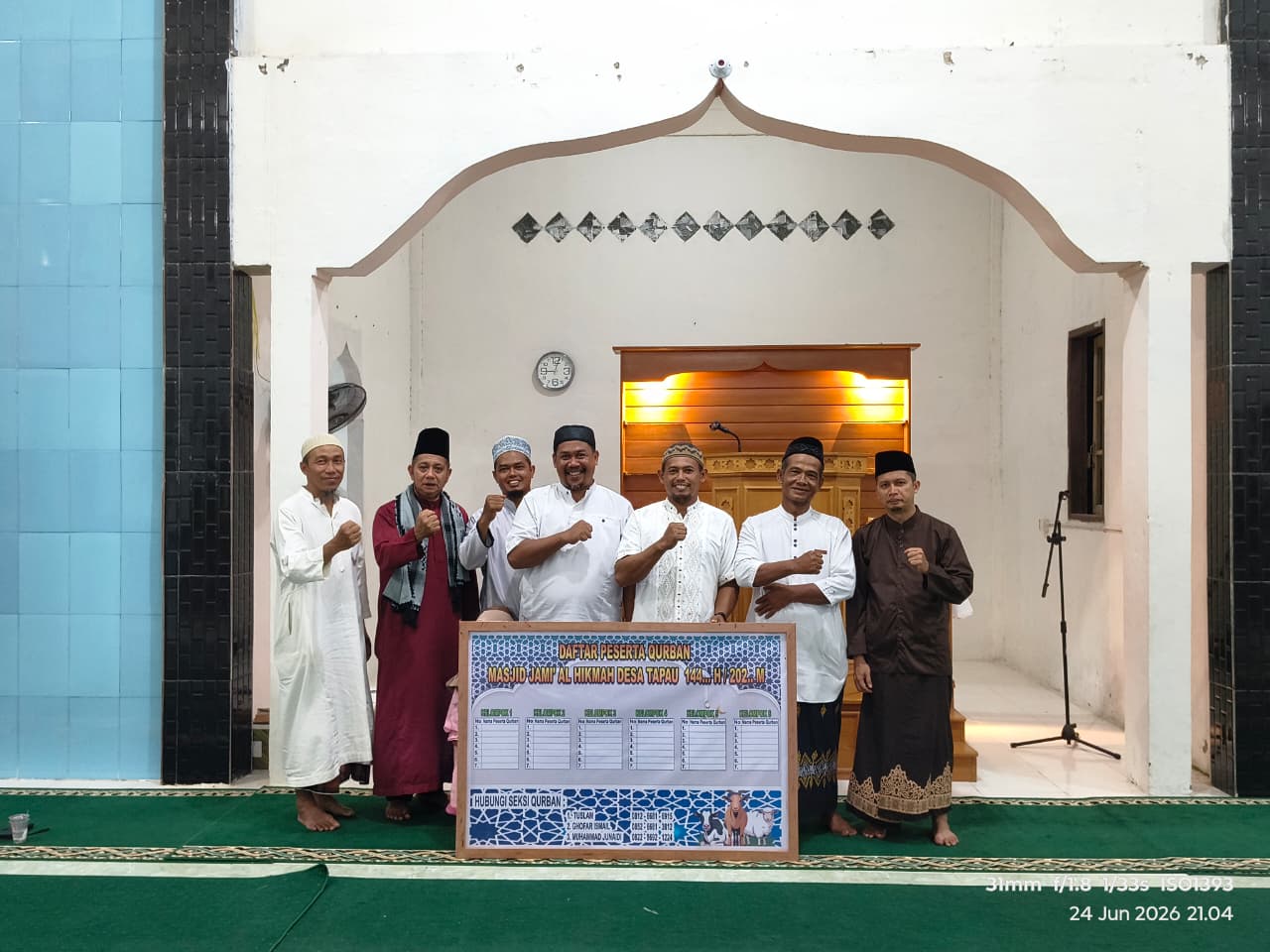 Launching Kelompok Kurban Masjid Jami' Al-Hikmah Tapau: Targetkan 6 Ekor Sapi!