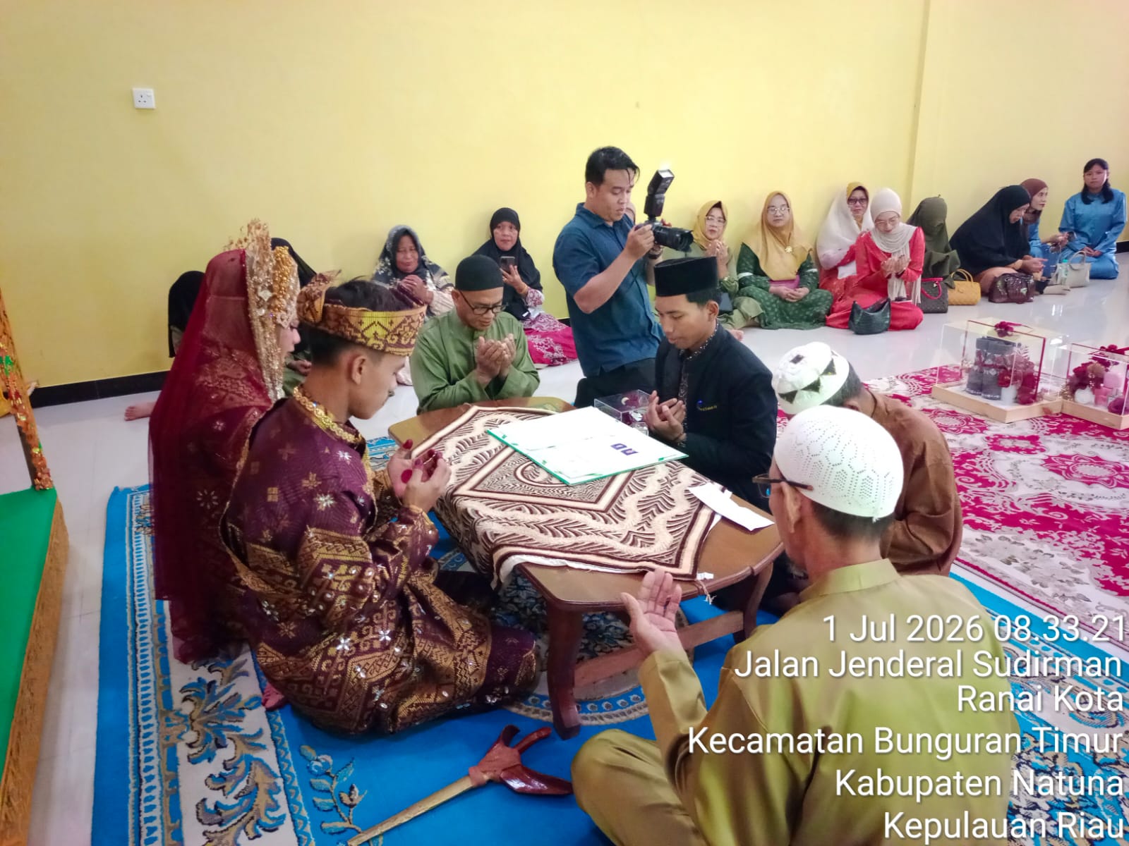 Fasilitasi Dua Peristiwa Nikah Sekaligus, KUA Bunguran Timur Awali Bulan Juli dengan Pelayanan Prima