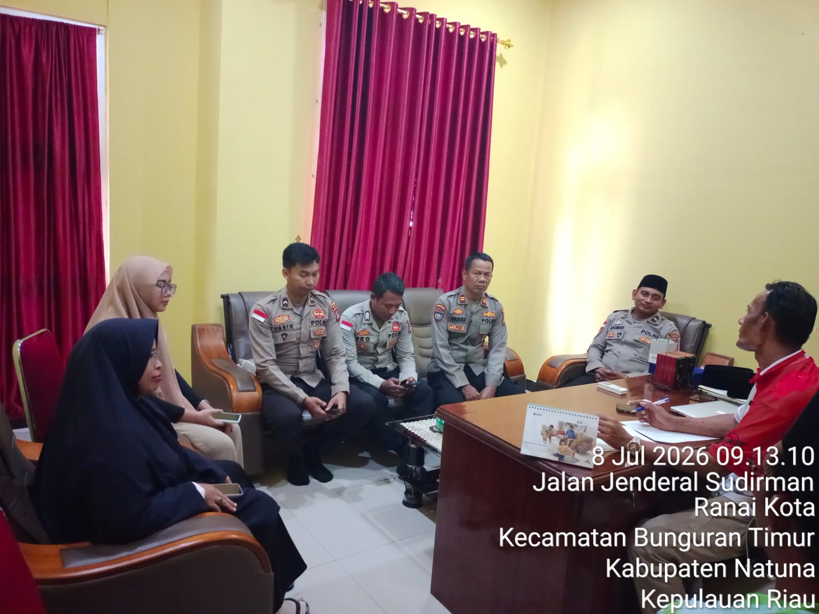Perkuat Kamtibmas Lewat Jalur Dakwah, KUA Bunguran Timur Bersama Polres Natuna Matangkan Program Da'i Kamtibmas