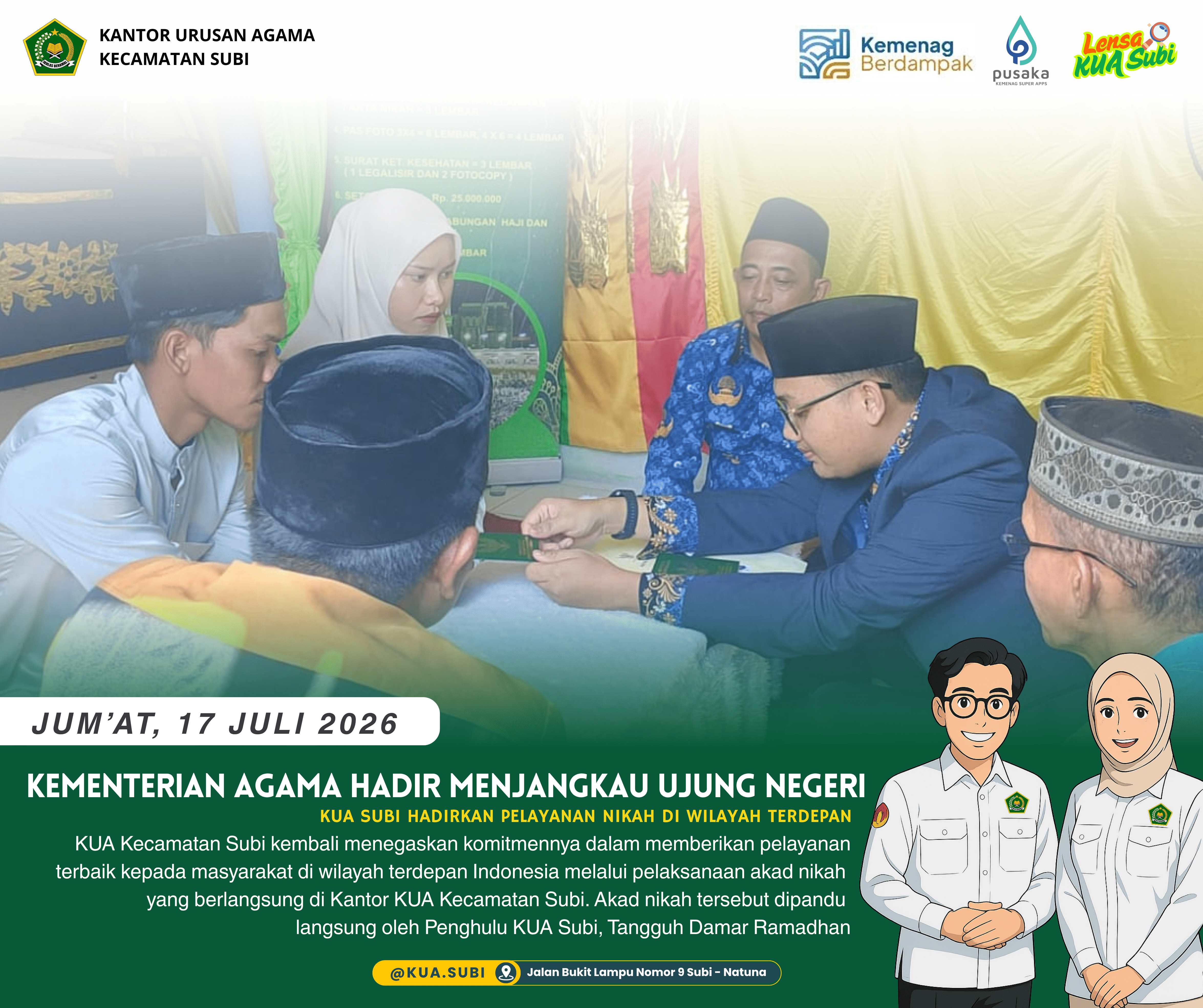Pelayanan Nikah di Tapal Batas NKRI Bukti Kementerian Agama Hadir hingga di Ujung Negeri
