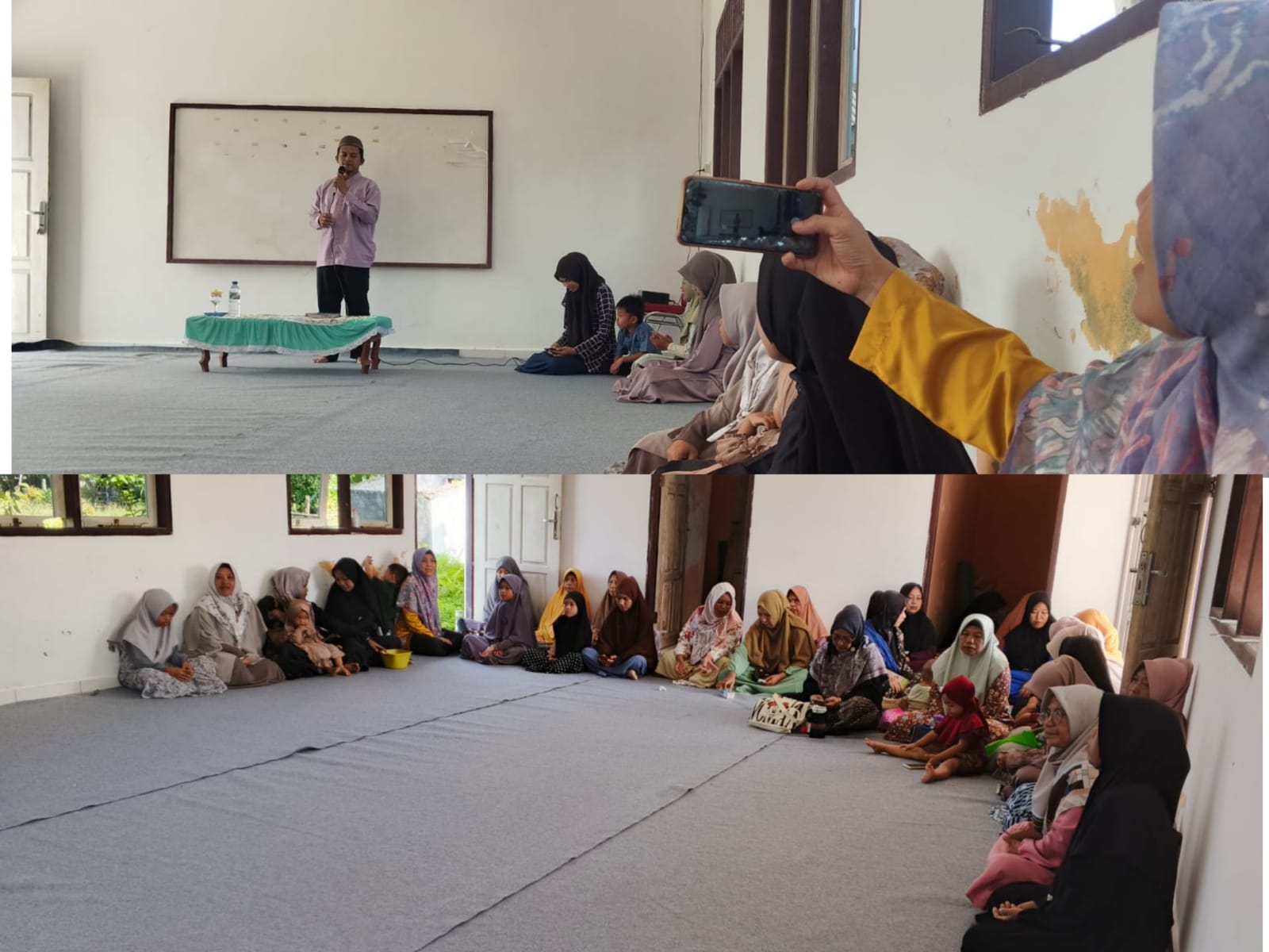 KUA Berdakwah, Staf KUA Bunguran Tengah Hadiri dan Isi Pengajian Muslimat Air Lengit