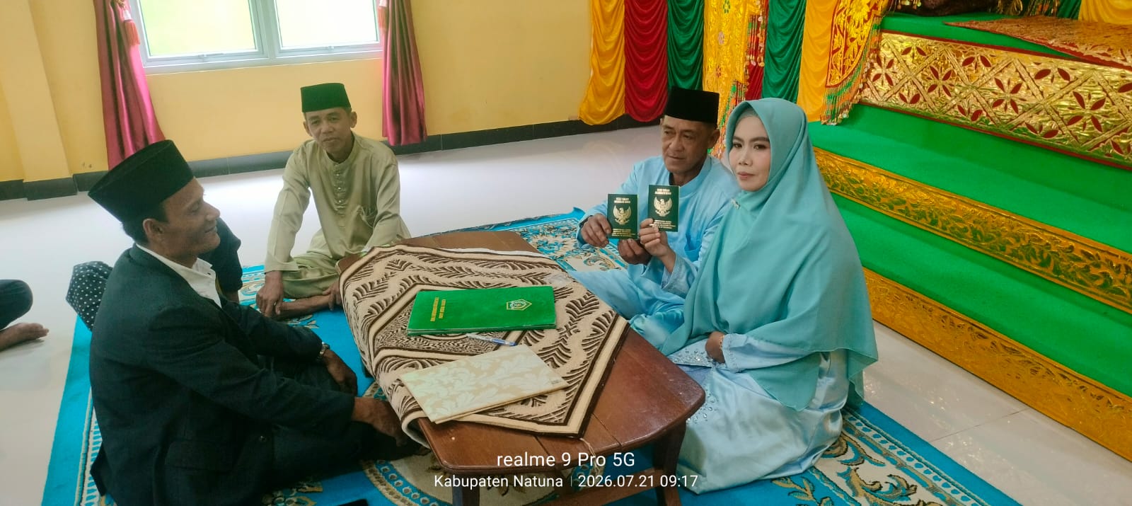 Intensitas Pelayanan Nikah Kantor Tinggi, KUA Bunguran Timur Fasilitasi 5 Ijab Kabul Secara Khidmat