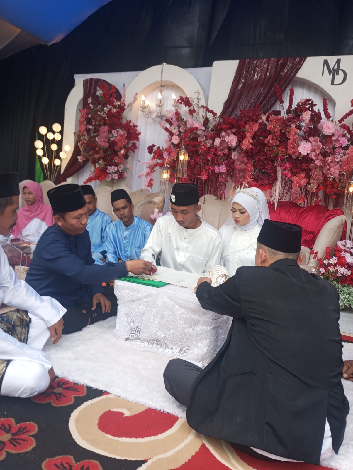 Wujudkan Pelayanan Prima, KUA Bunguran Tengah Sukses Layani Prosesi Akad Nikah
