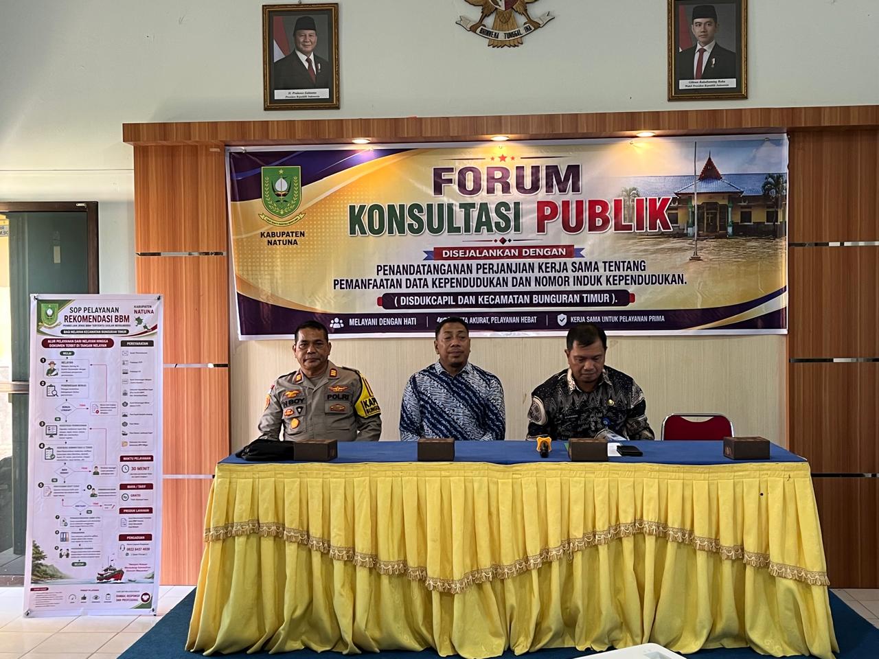 Perkuat Sinkronisasi Data Kependudukan, Staf KUA Bunguran Timur Hadiri Undangan Camat di Ruang Demang Megat