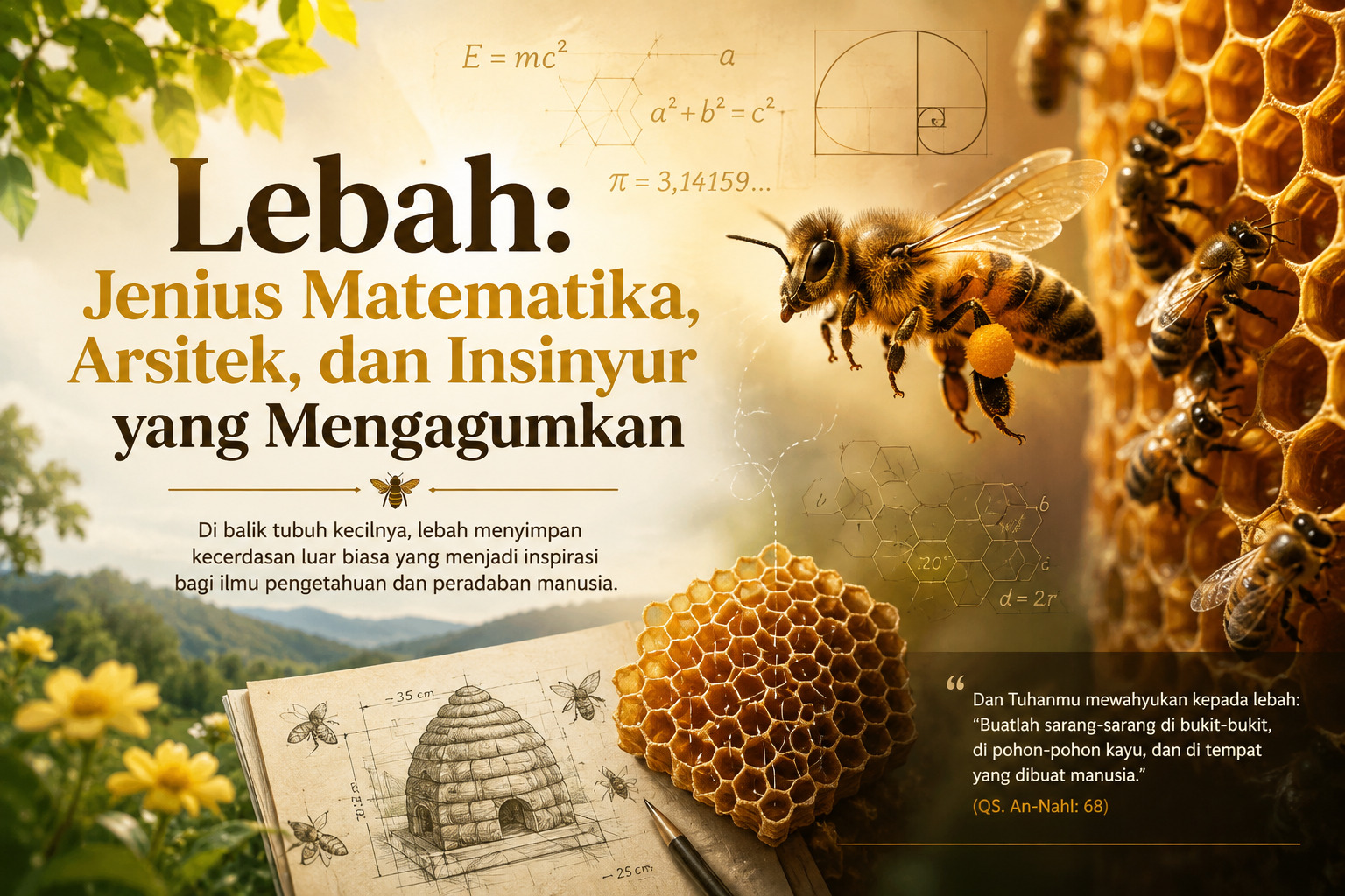 Lebah: Jenius Matematika, Arsitek, dan Insinyur yang Mengagumkan