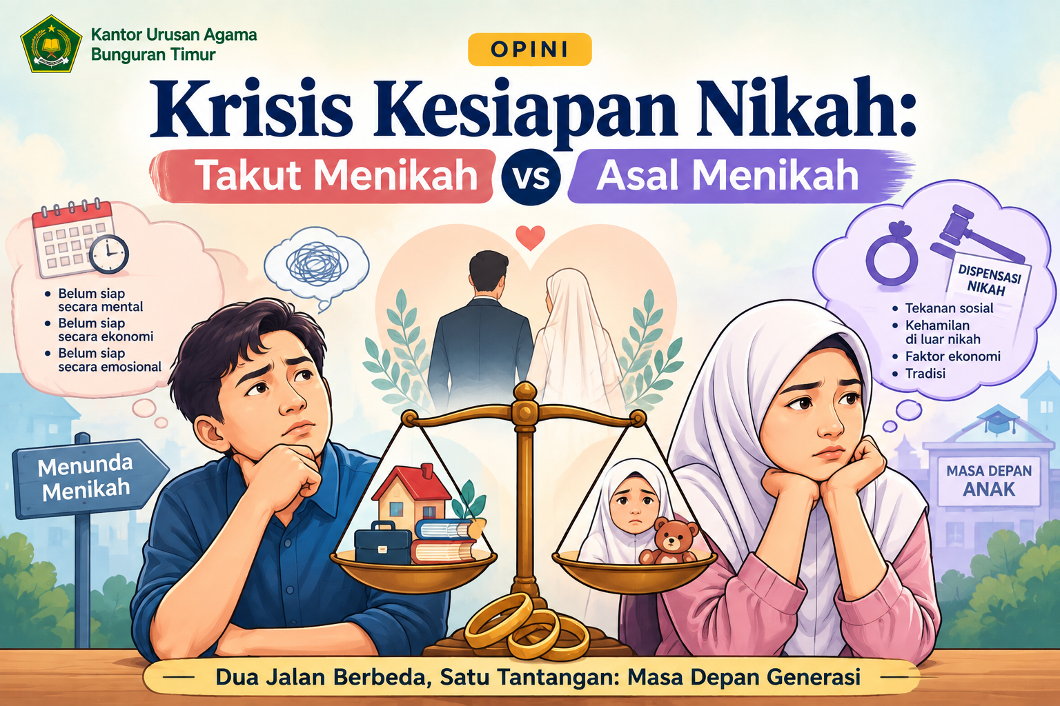 Krisis Kesiapan Nikah: Takut Menikah vs Asal Menikah