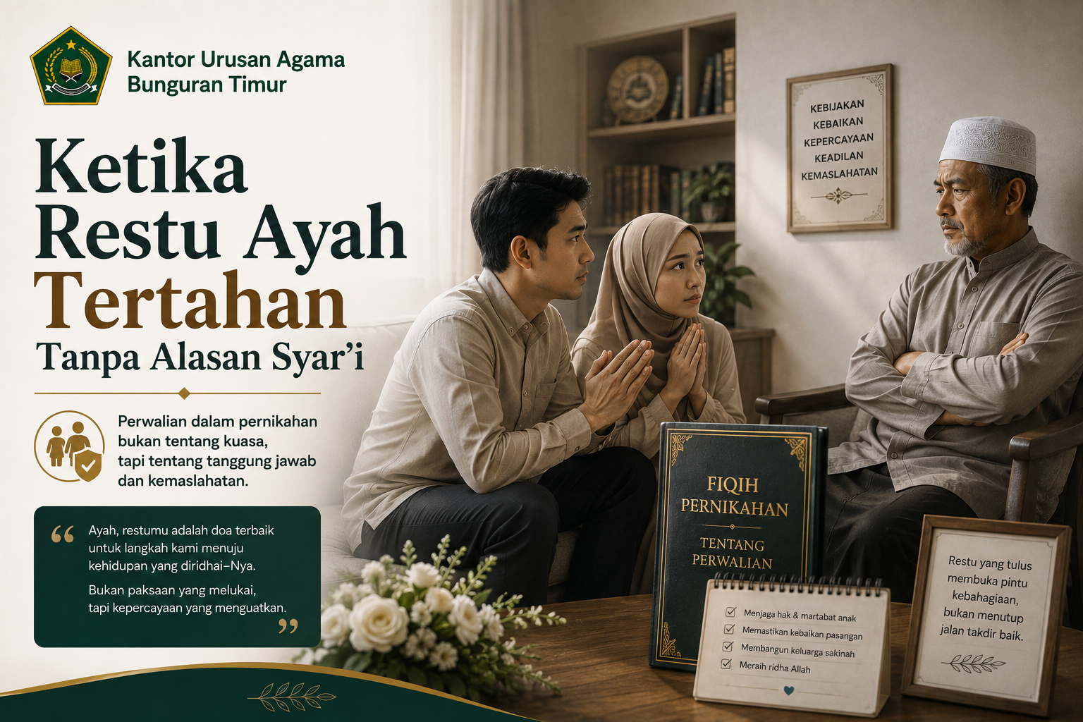 Ketika Restu Ayah Tertahan Tanpa Alasan Syar'i