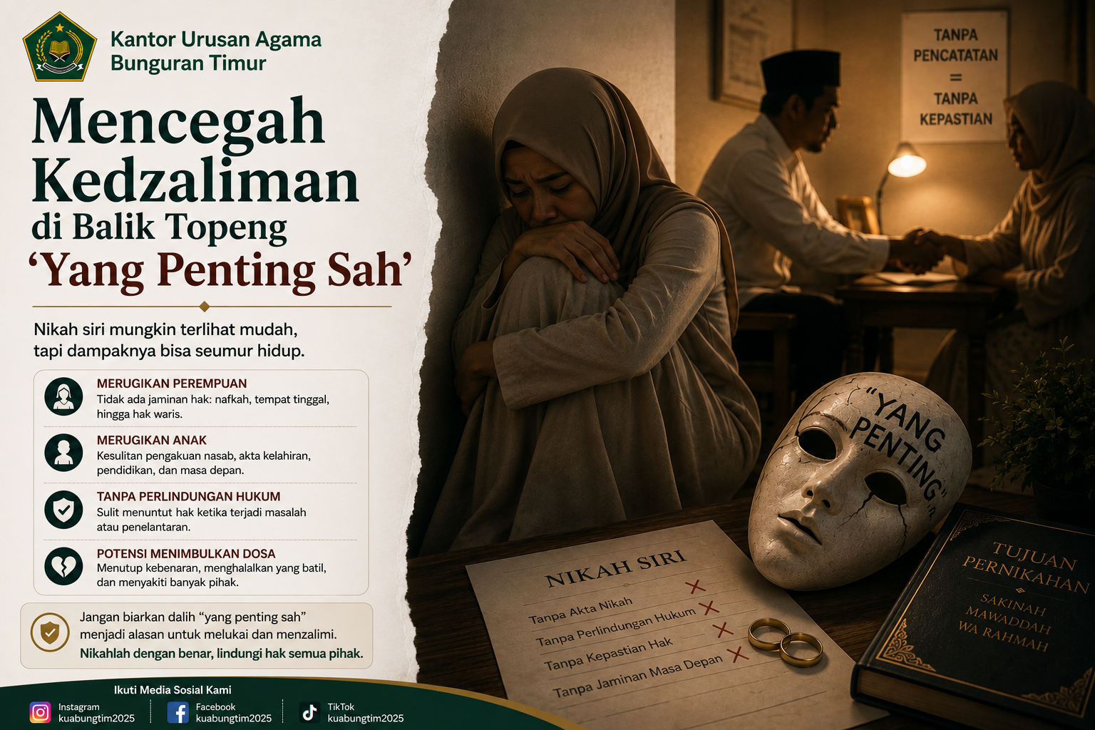 Mencegah Kedzaliman di Balik Topeng 'Yang Penting Sah'