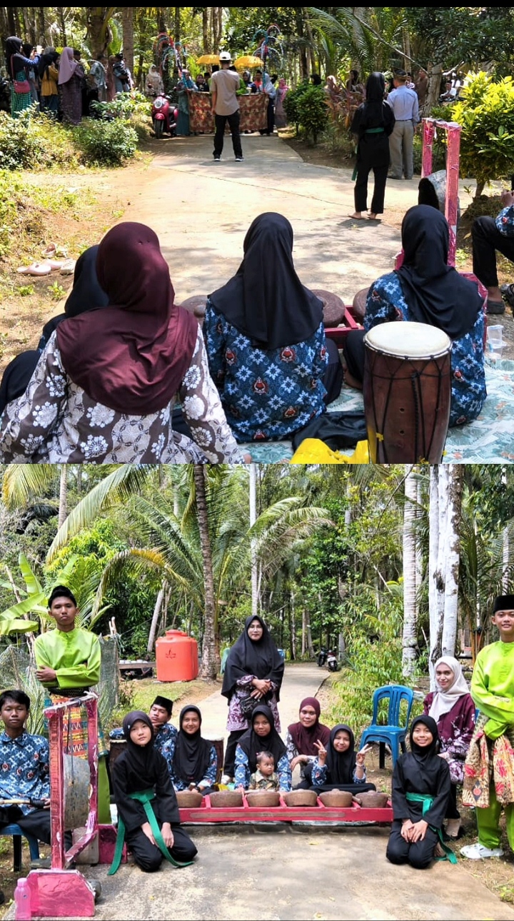 Penampilan Seni Budaya Gabungan MI & MA Bustanul Ulum Midai Meriahkan Pernikahan Sumiati & Kiprizal