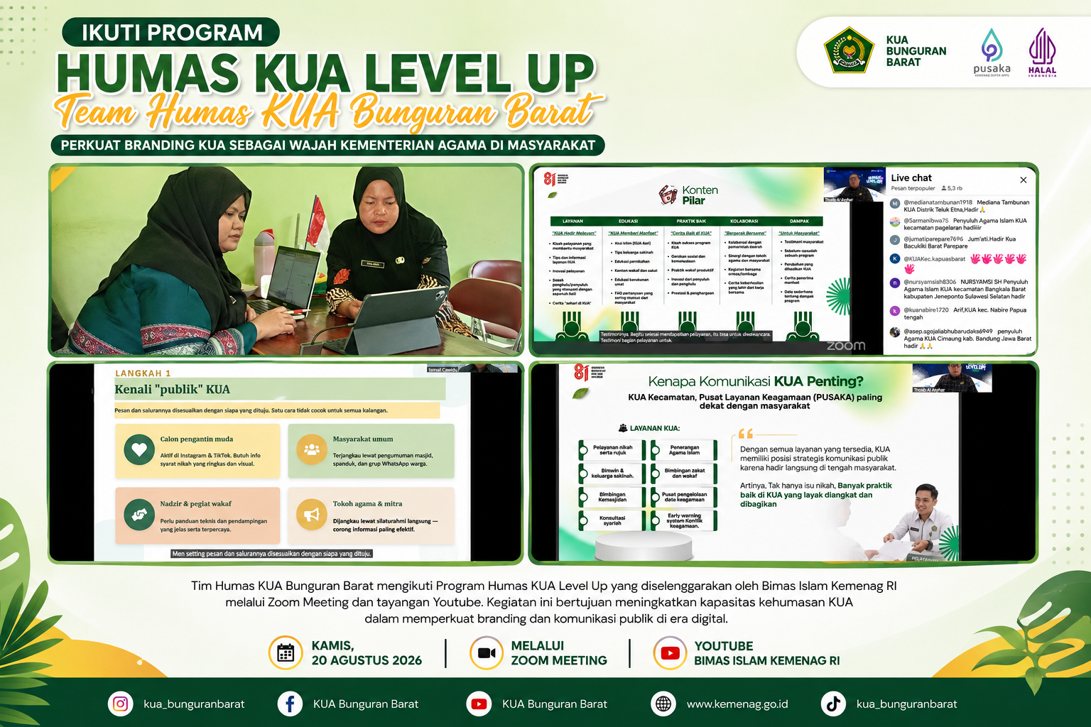Ikuti Program Humas KUA Level Up, Team HUMAS KUA Bunguran Barat  Perkuat Branding KUA sebagai Wajah Kementerian Agama di Masyarakat.