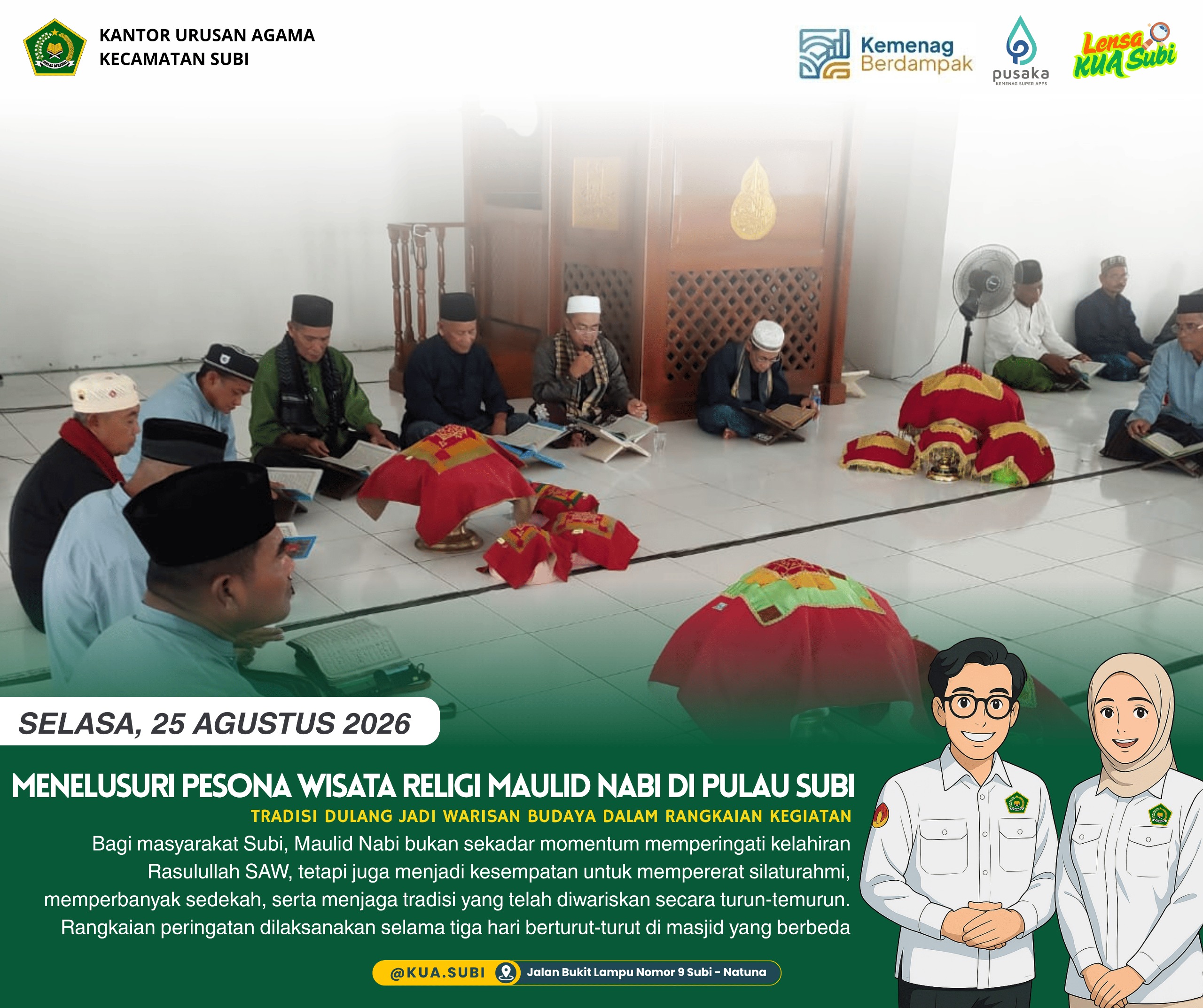 Uniknya Tradisi Dulang dalam Perayaan Maulid Nabi Masyarakat Subi