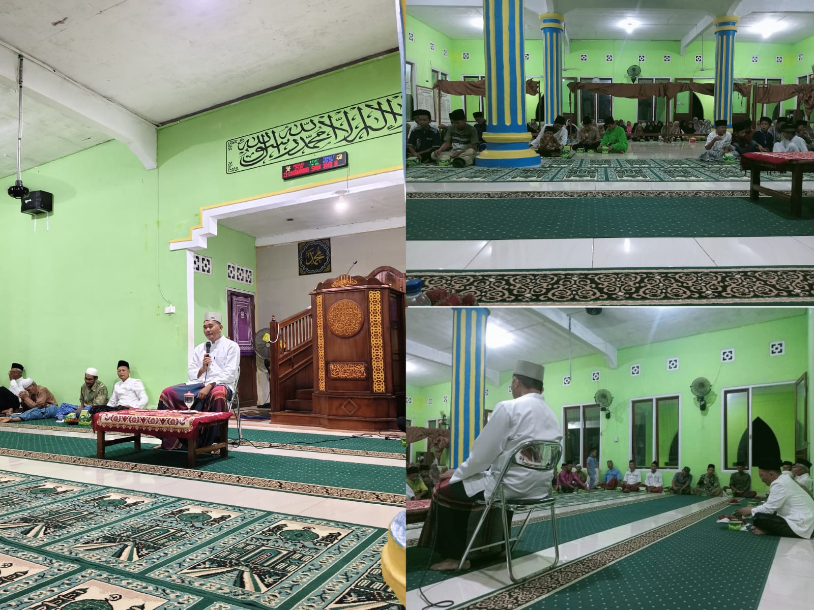 Gema Salawat di Masjid Baitul Muttaqin Air Lengit, KUA Bunguran Tengah Ajak Warga Bumikan Akhlak Rasulullah
