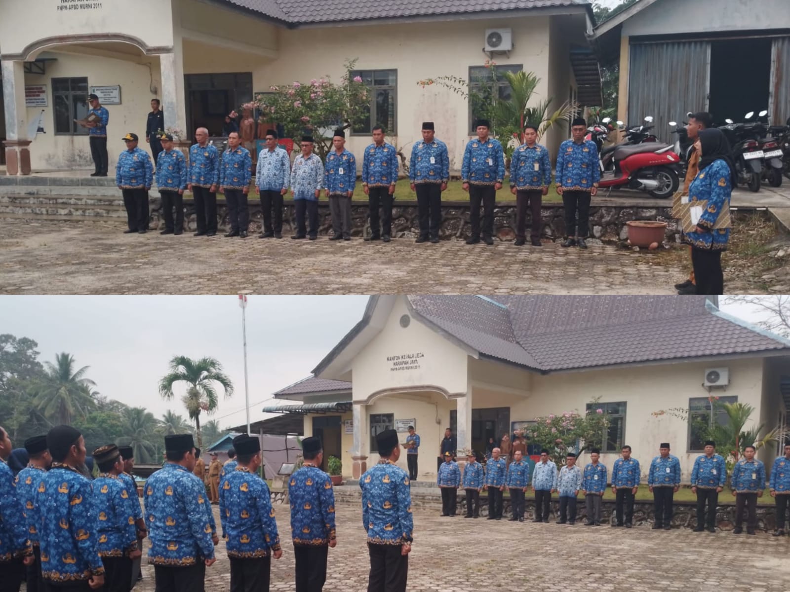 Perkuat Sinergitas, Kepala KUA Bunguran Tengah dan Staf Hadiri Apel 17 Hari Bulan Tingkat Kecamatan