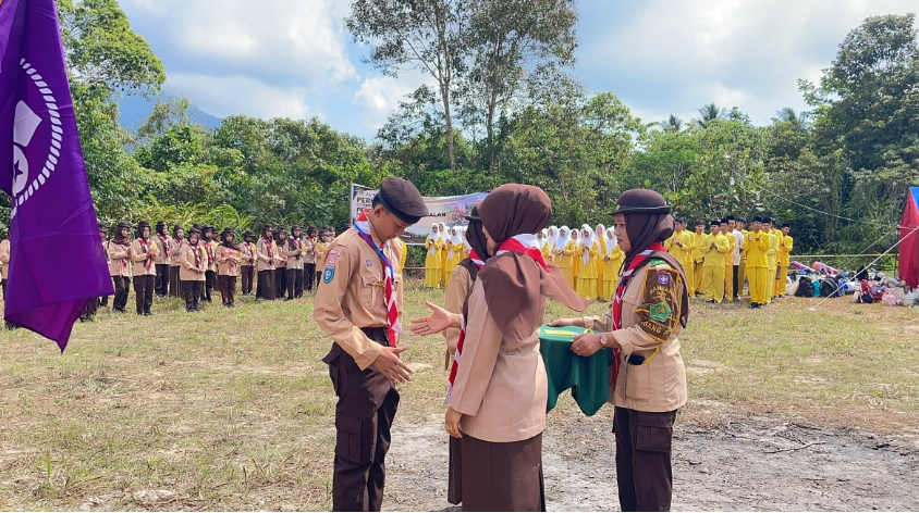 Perjusa Resmi Dibuka, MAN 1 Natuna Tanamkan Semangat Pramuka Di Tengah Cuaca Panas